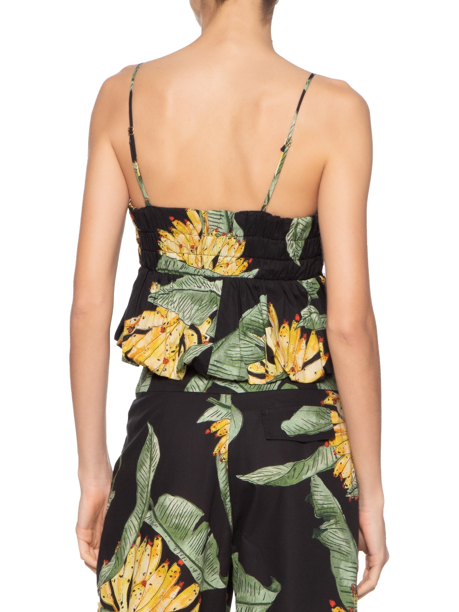 Blusa Feminina Tricoline Estampa Paraíso Preto Dress To