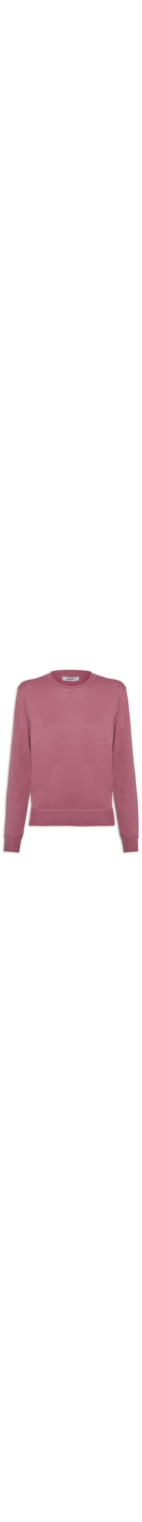 Blusa Feminina Tricor Básico Com Gola Redonda - Rosa