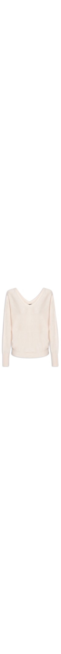 Blusa Feminina Tricot Ampla - Off White