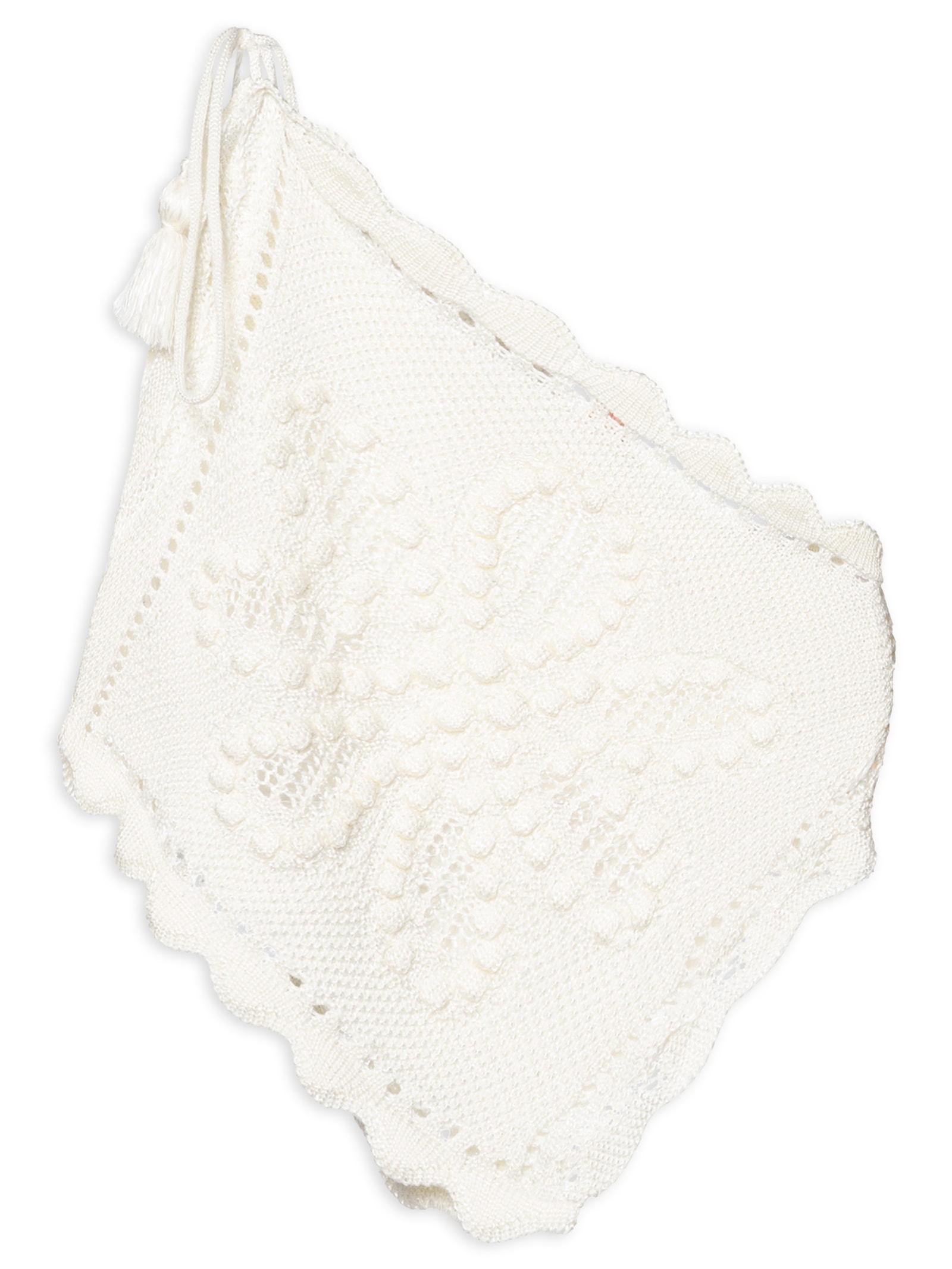 Blusa Feminina Tricot Artesanal Ano Novo Branco Farm