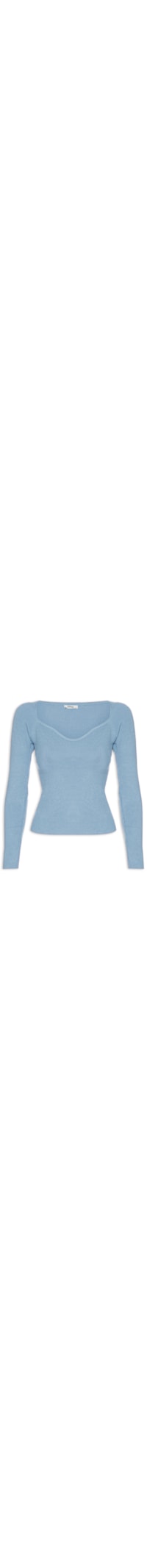 Blusa Feminina Tricot - Azul