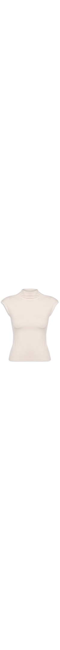 Blusa Feminina Tricot Básica - Bege
