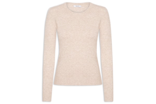 Blusa Feminina Tricot Básica - Bege