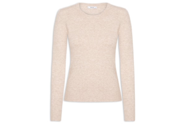 Blusa Feminina Tricot Básica - Bege