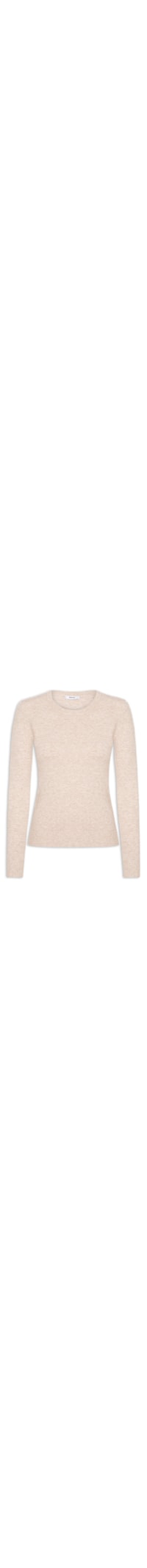 Blusa Feminina Tricot Básica - Bege