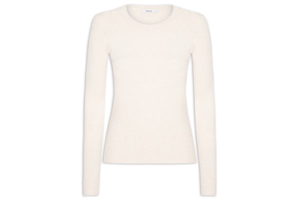 Blusa Feminina Tricot Básica - Bege