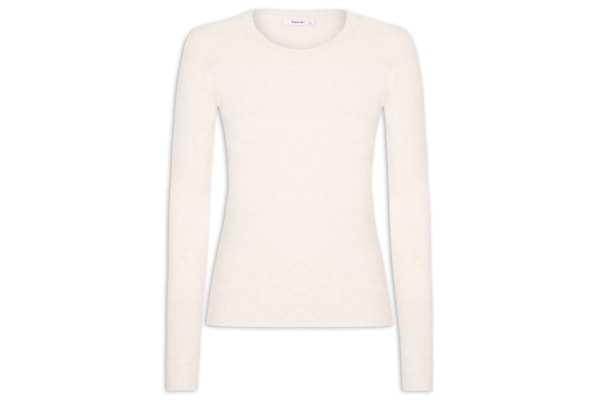 Blusa Feminina Tricot Básica - Bege