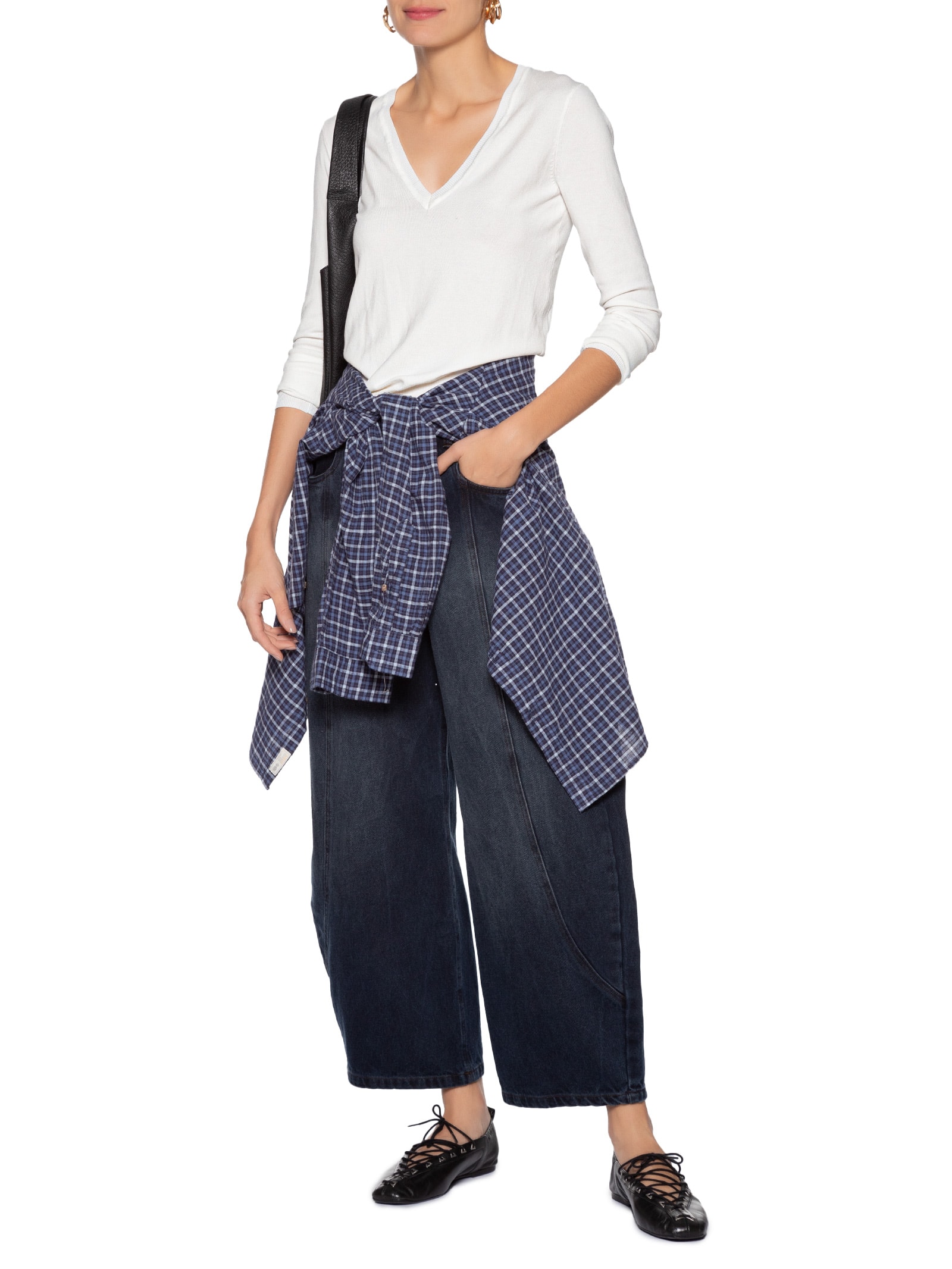 Blusa Feminina Tricot Básica Branco Animale Jeans