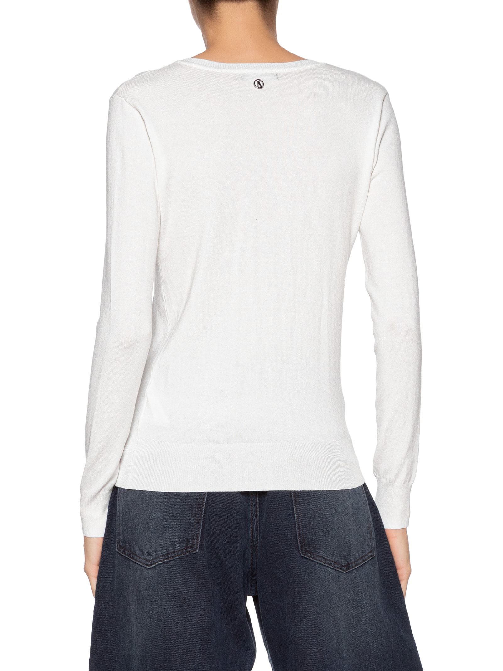 Blusa Feminina Tricot Básica Branco Animale Jeans