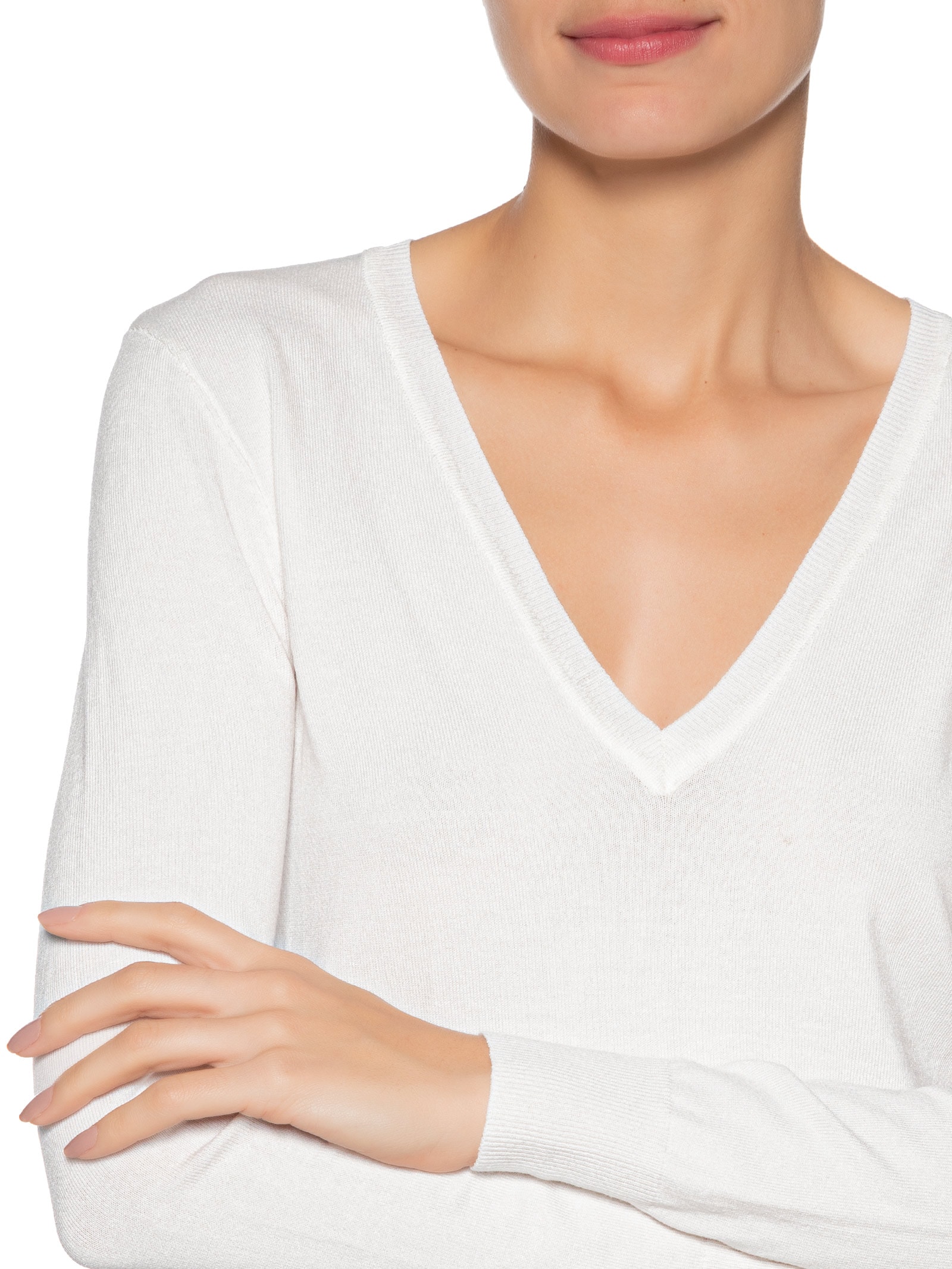 Blusa Feminina Tricot Básica Branco Animale Jeans