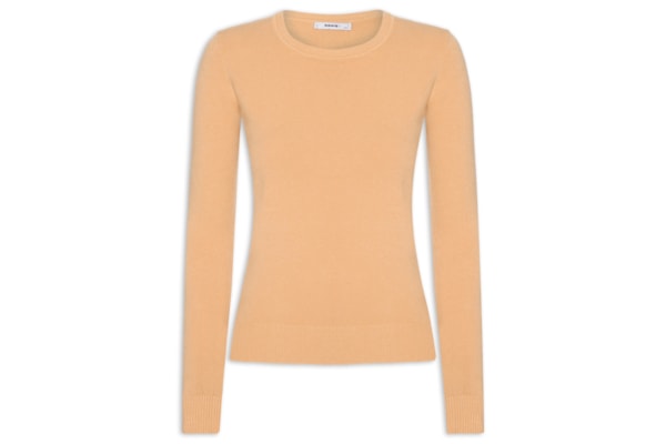 Blusa Feminina Tricot Básica - Laranja