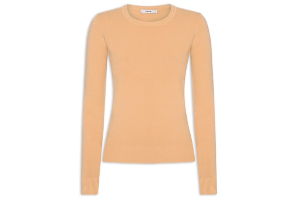 Blusa Feminina Tricot Básica - Laranja