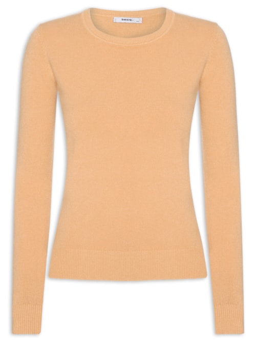 Blusa Feminina Tricot Básica - Laranja
