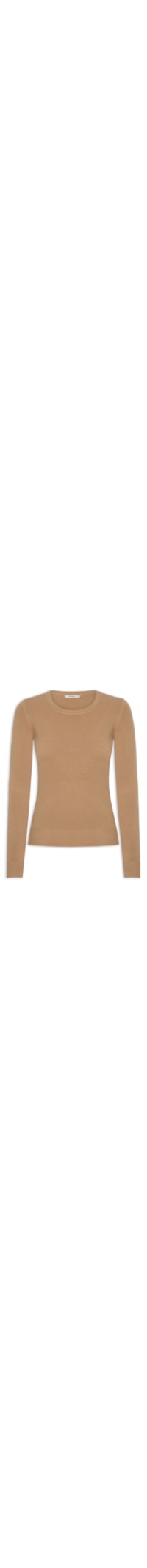 Blusa Feminina Tricot Básica - Marrom