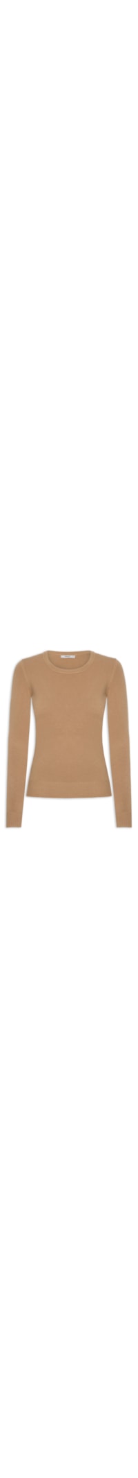 Blusa Feminina Tricot Básica - Marrom
