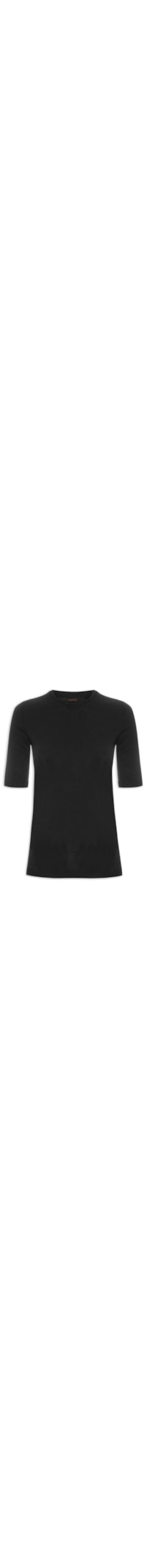 Blusa Feminina Tricot Básica - Preto