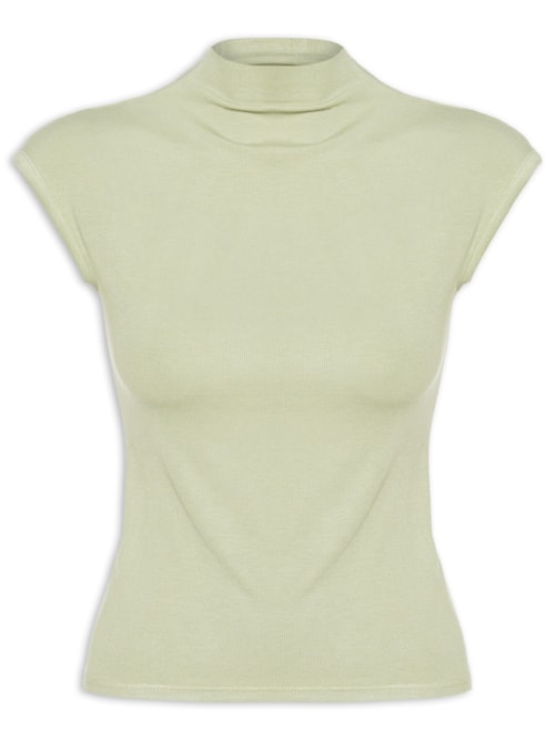Blusa Feminina Tricot Básica – Verde