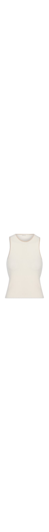 Blusa Feminina Tricot Bicolor - Bege