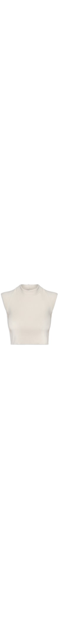 Blusa Feminina Tricot Canelada - Off White