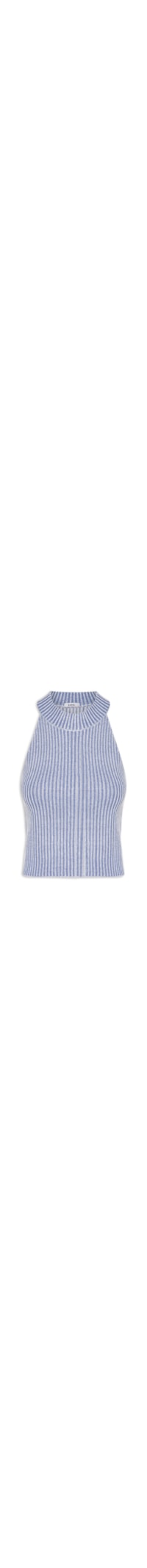 Blusa Feminina Tricot Cava Americana - Azul