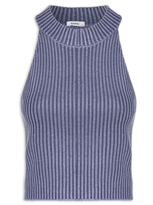 Blusa Feminina Tricot Cava Americana – Azul