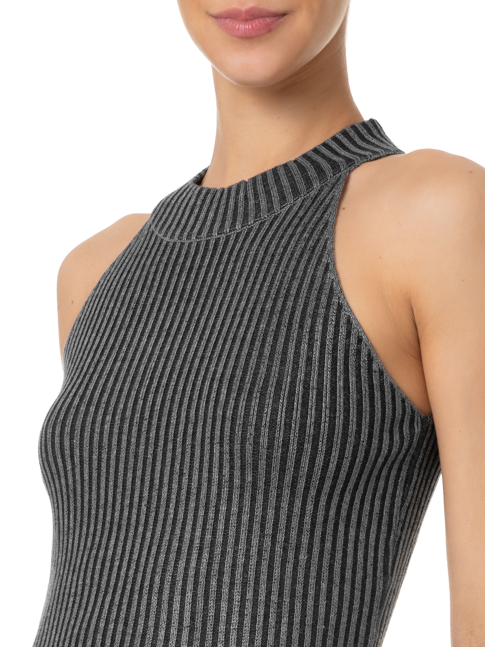 Blusa Feminina Tricot Cava Americana Preto Basiq