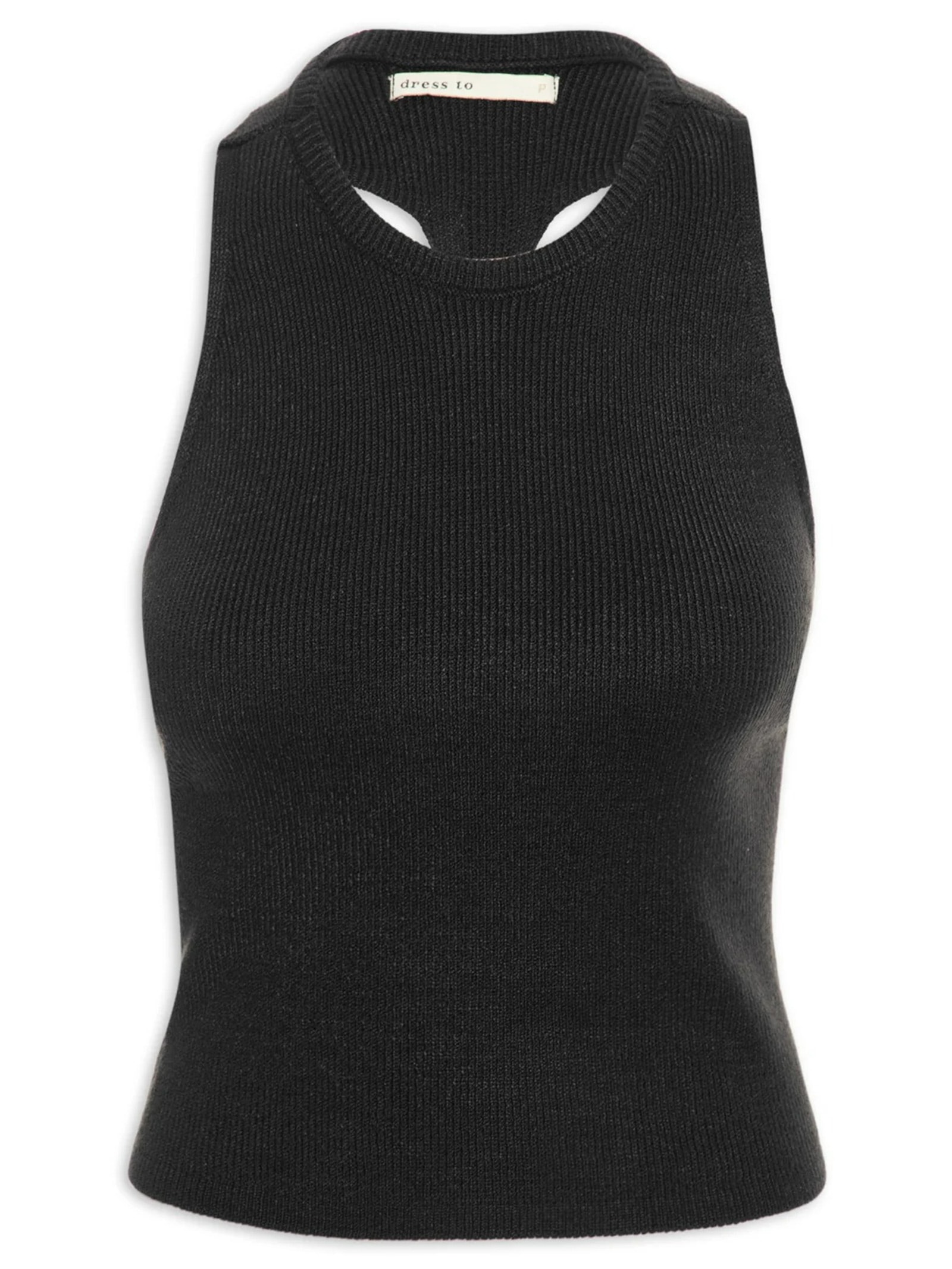Blusa Feminina Tricot Cavada Preto Dress To