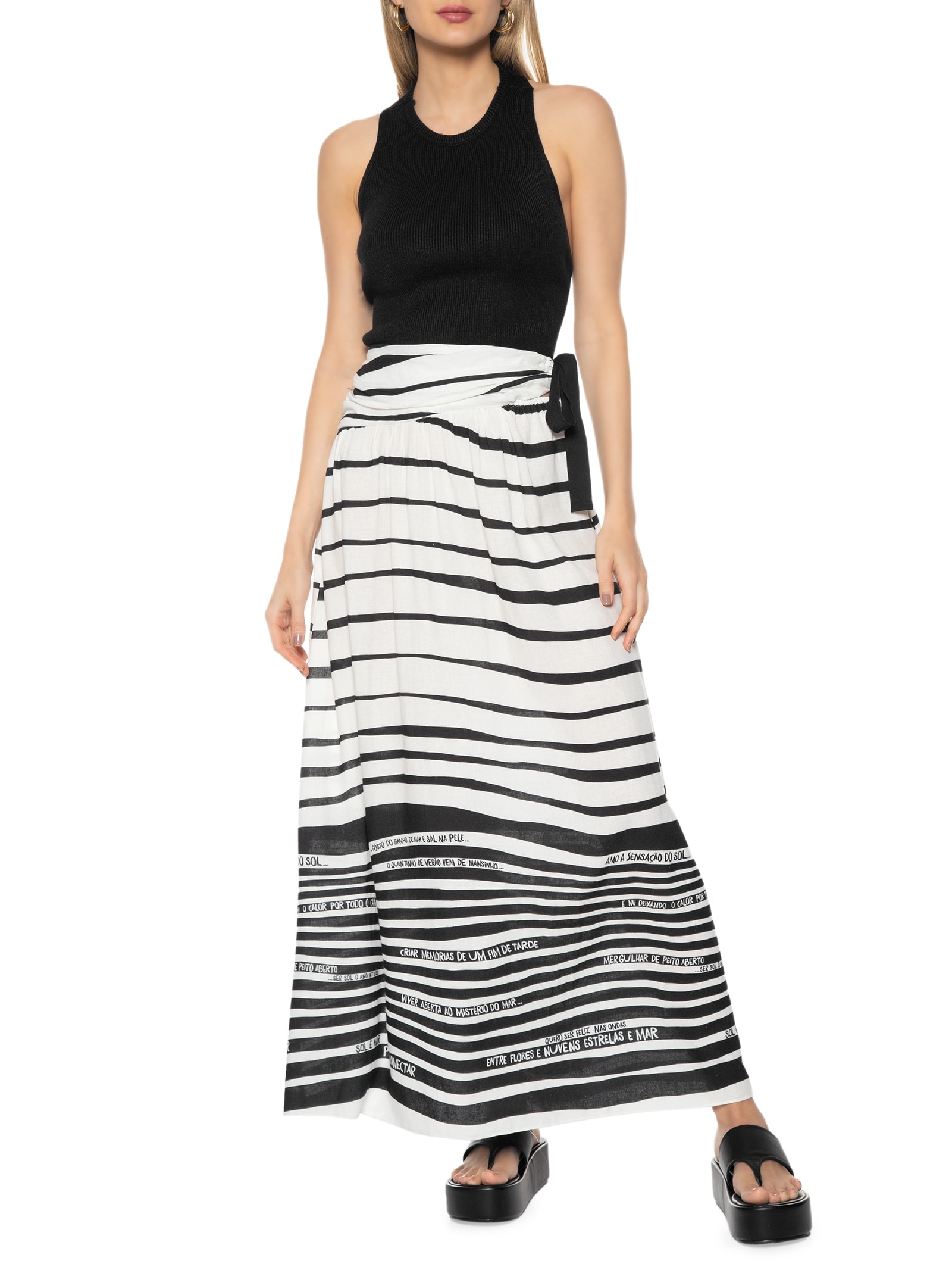 Blusa Feminina Tricot Cavada Preto Dress To