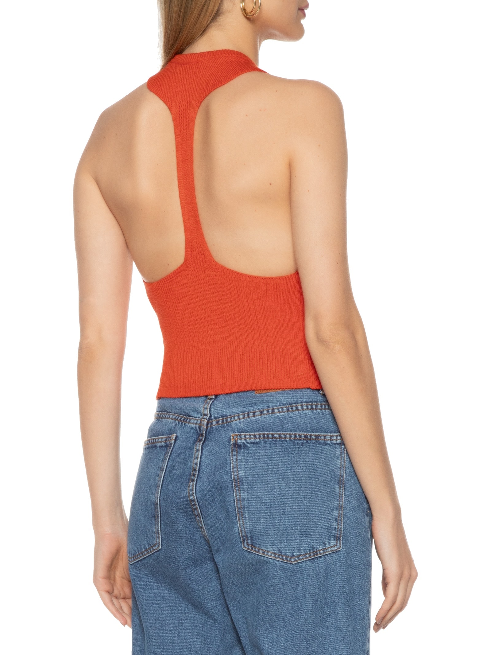 Blusa Feminina Tricot Cavada Vermelho Dress To