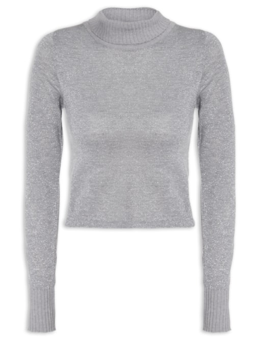 Blusa Feminina Tricot - Cinza