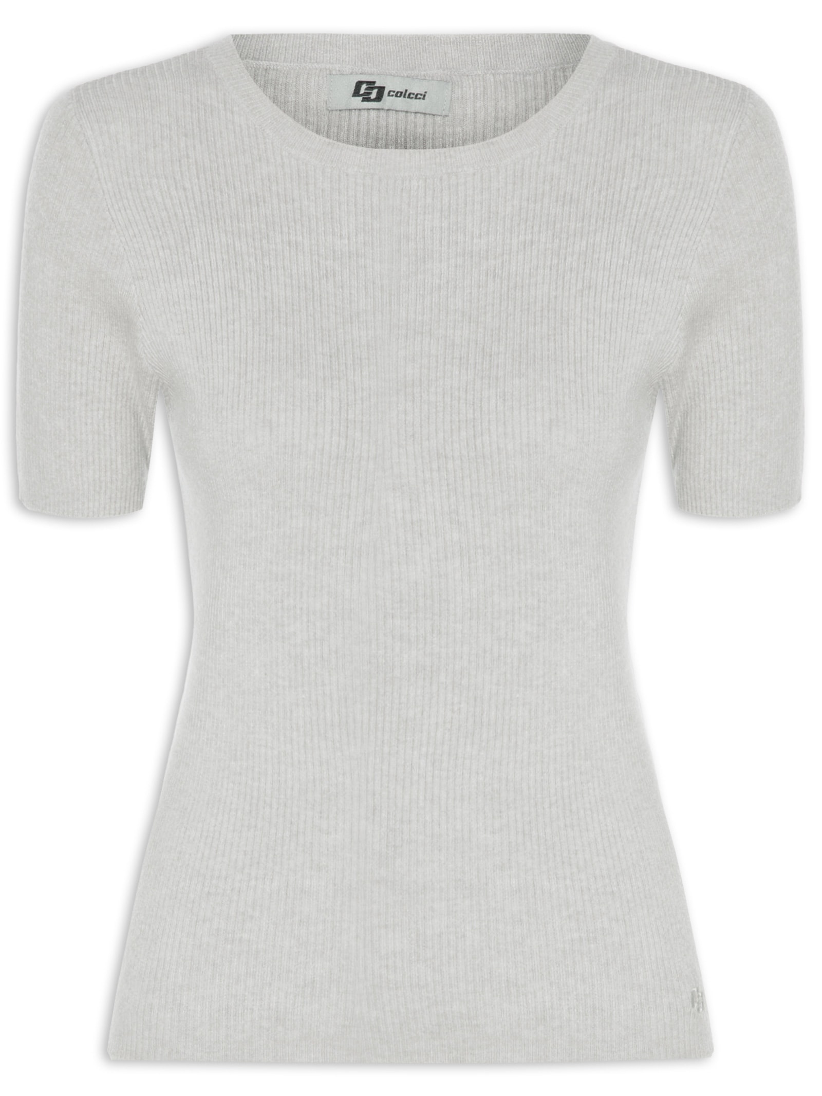 Blusa Feminina Tricot Cinza Colcci