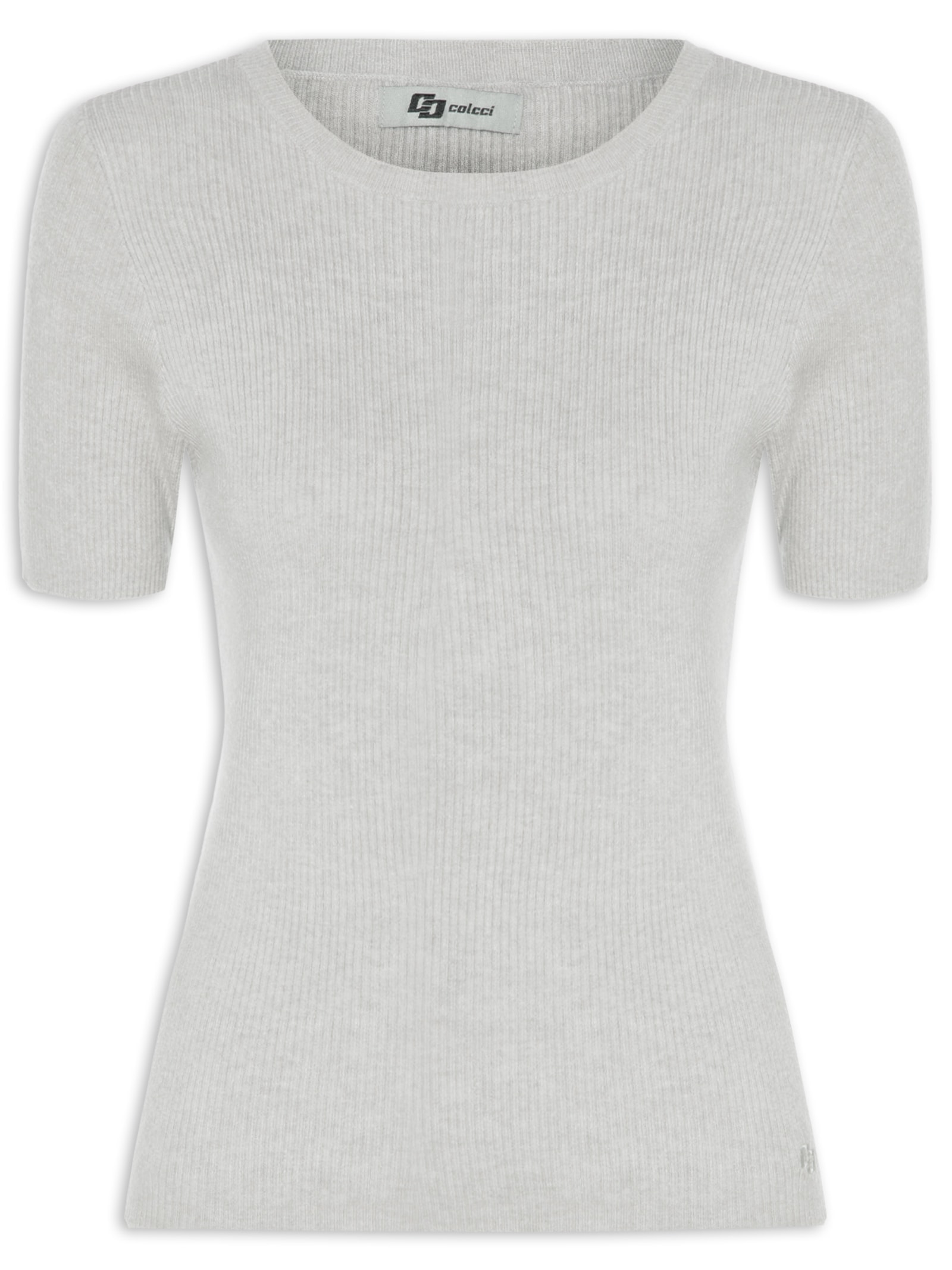 Blusa Feminina Tricot Cinza Colcci