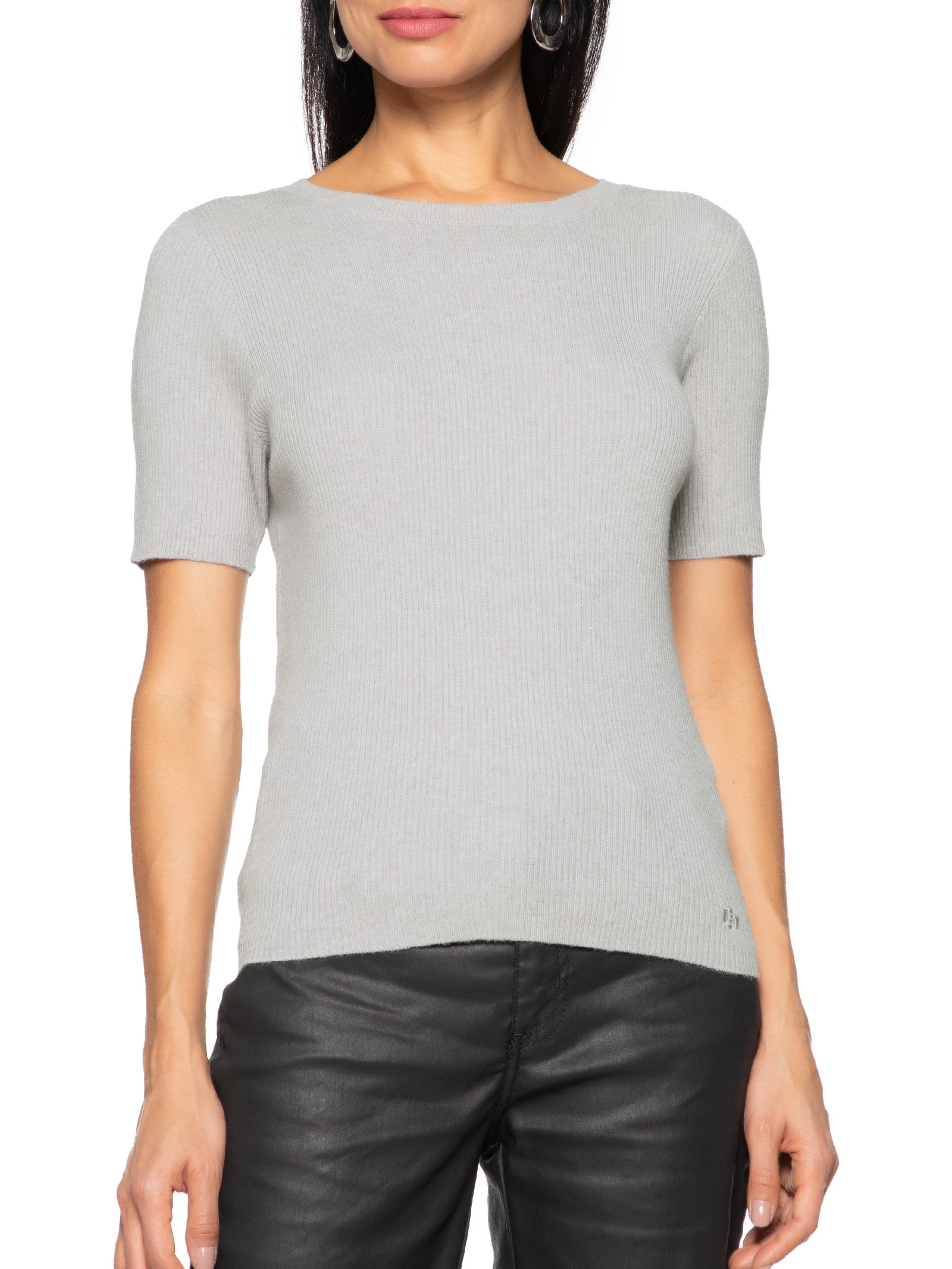 Blusa Feminina Tricot Cinza Colcci