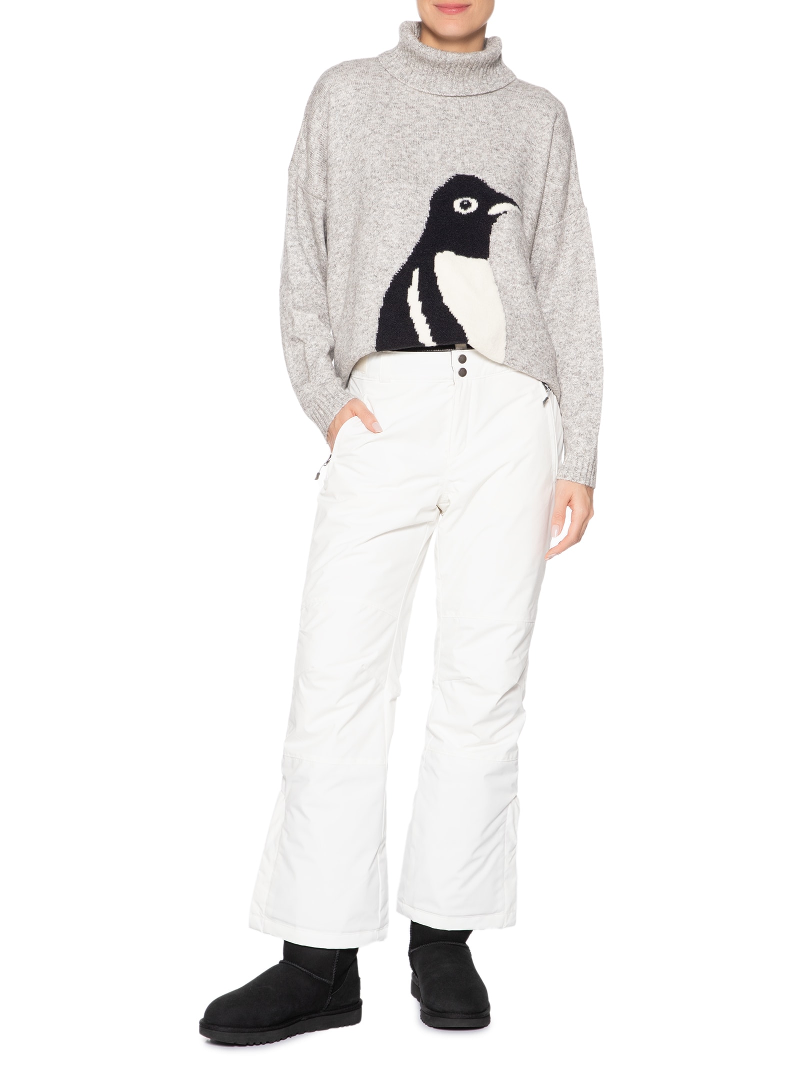 Blusa Feminina Tricot Cinza Anselmi