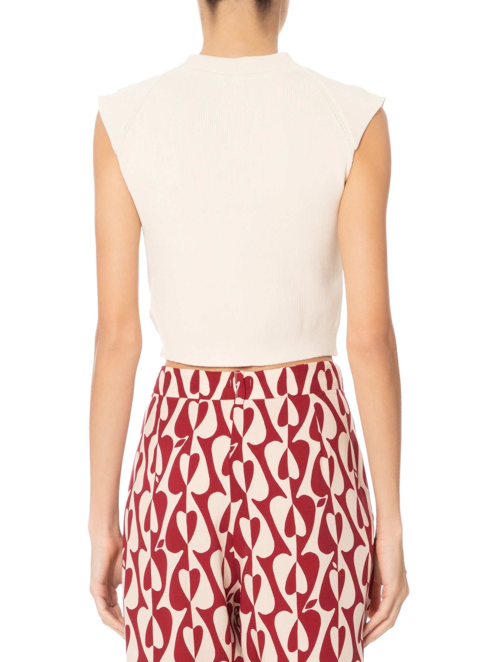 Blusa Feminina Tricot Classic Calado Bege Cantão