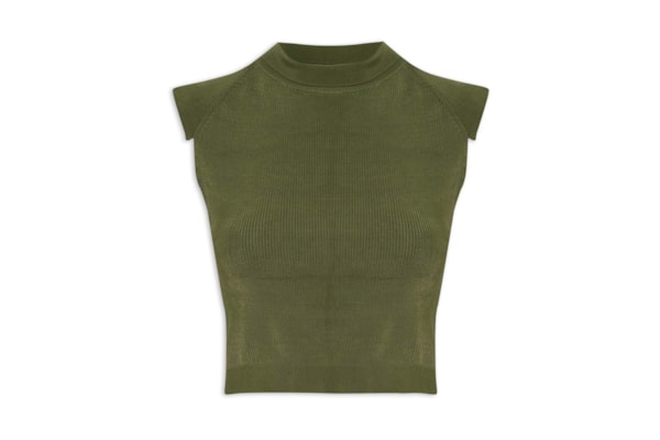 Blusa Feminina Tricot Classic Canelado - Verde