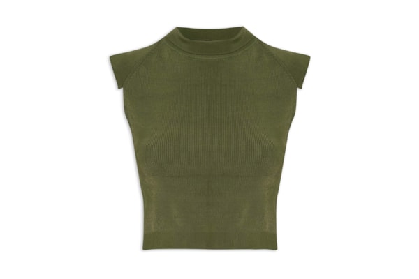 Blusa Feminina Tricot Classic Canelado - Verde