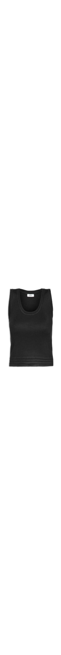 Blusa Feminina Tricot Com Decote U - Preto