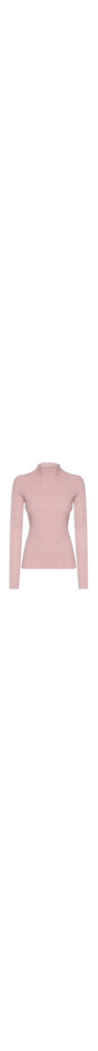 Blusa Feminina Tricot Com Dedal - Rosa