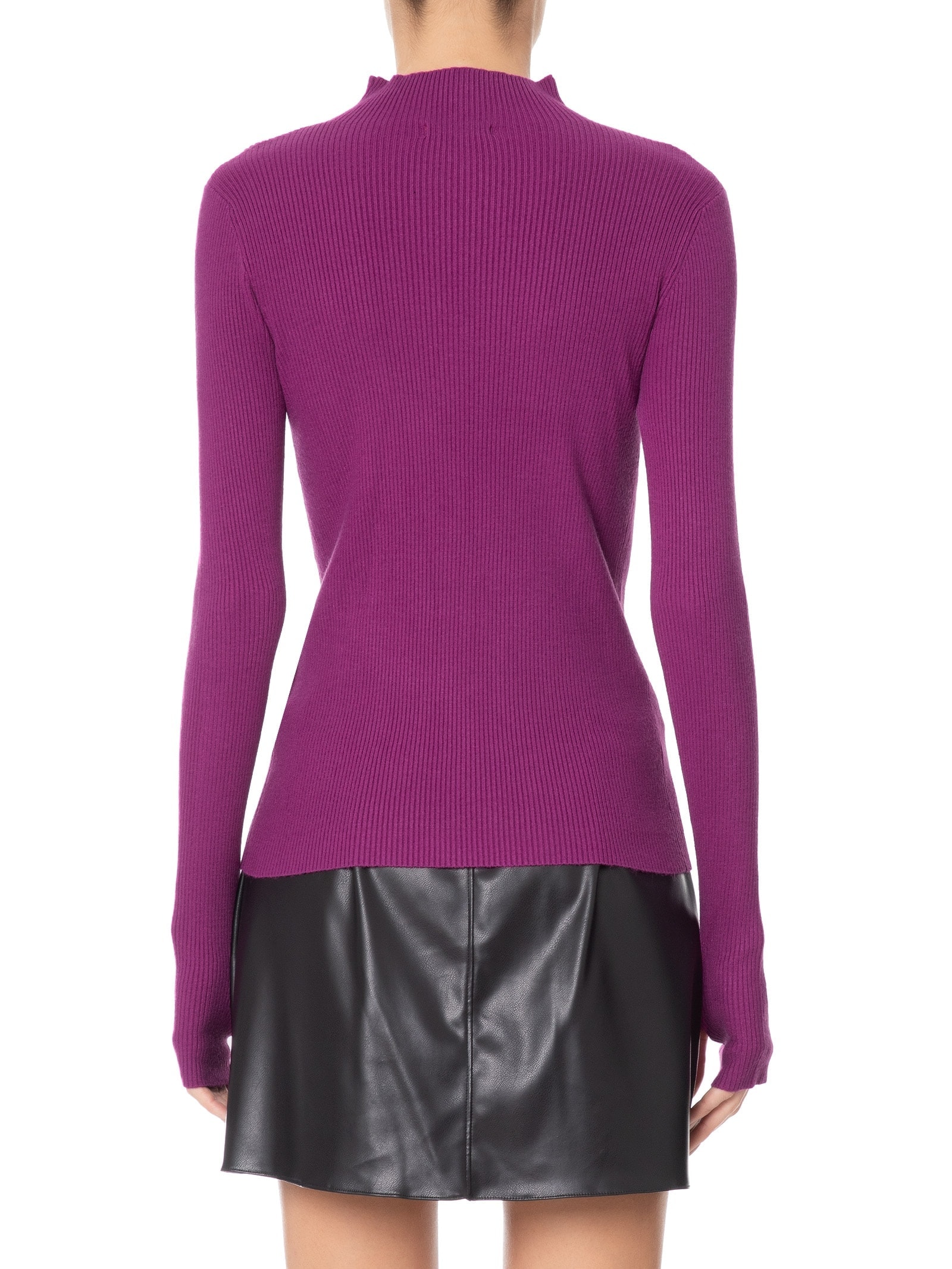 Blusa Feminina Tricot Com Dedal Roxo Market 33