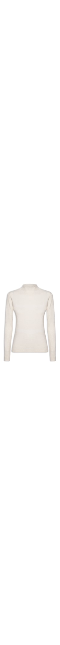 Blusa Feminina Tricot Com Manga Longa - Off White