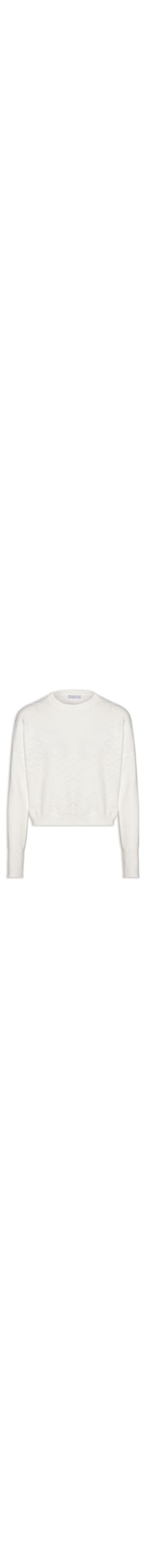 Blusa Feminina Tricot Com Manga Longa - Off White