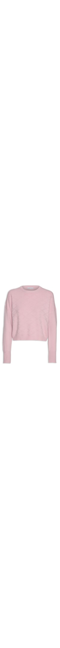 Blusa Feminina Tricot Com Manga Longa - Rosa