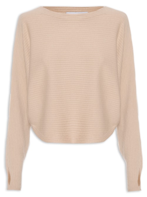 Blusa Feminina Tricot Com Manga Morcego – Rosa