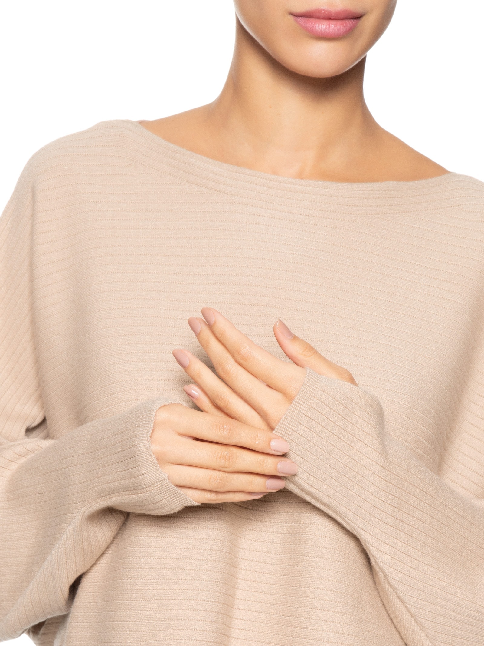 Blusa Feminina Tricot Com Manga Morcego Rosa Market 33