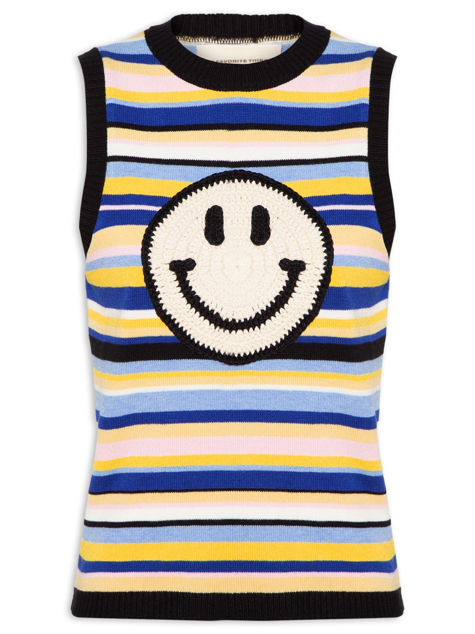Blusa Feminina Tricot Com Patch Azul My Favorite