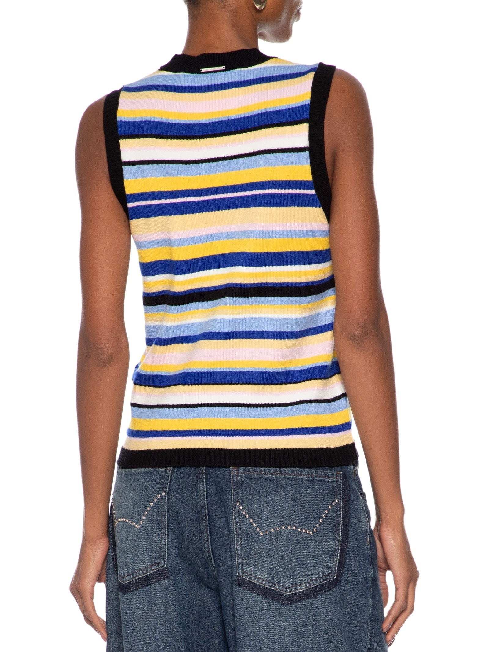 Blusa Feminina Tricot Com Patch Azul My Favorite