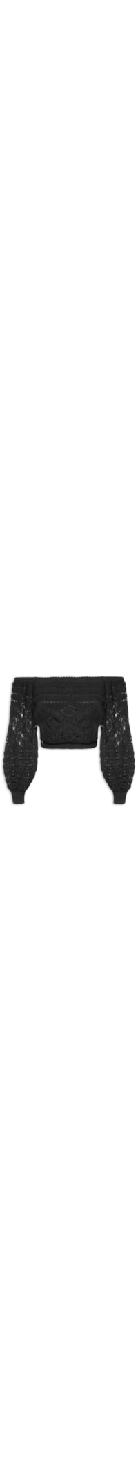 Blusa Feminina Tricot Contos Da Floresta - Preto