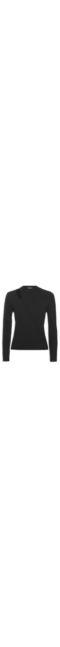 Blusa Feminina Tricot Cut Cut - Preto