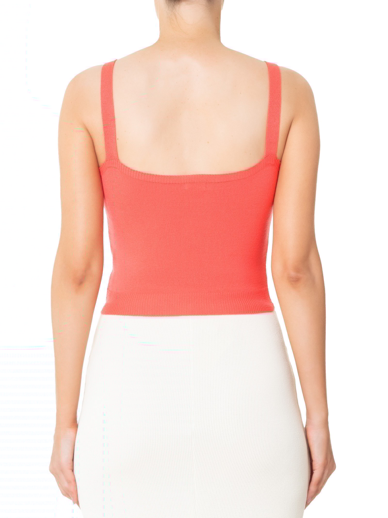 Blusa Feminina Tricot  Decote Em V Vermelho  Basiq